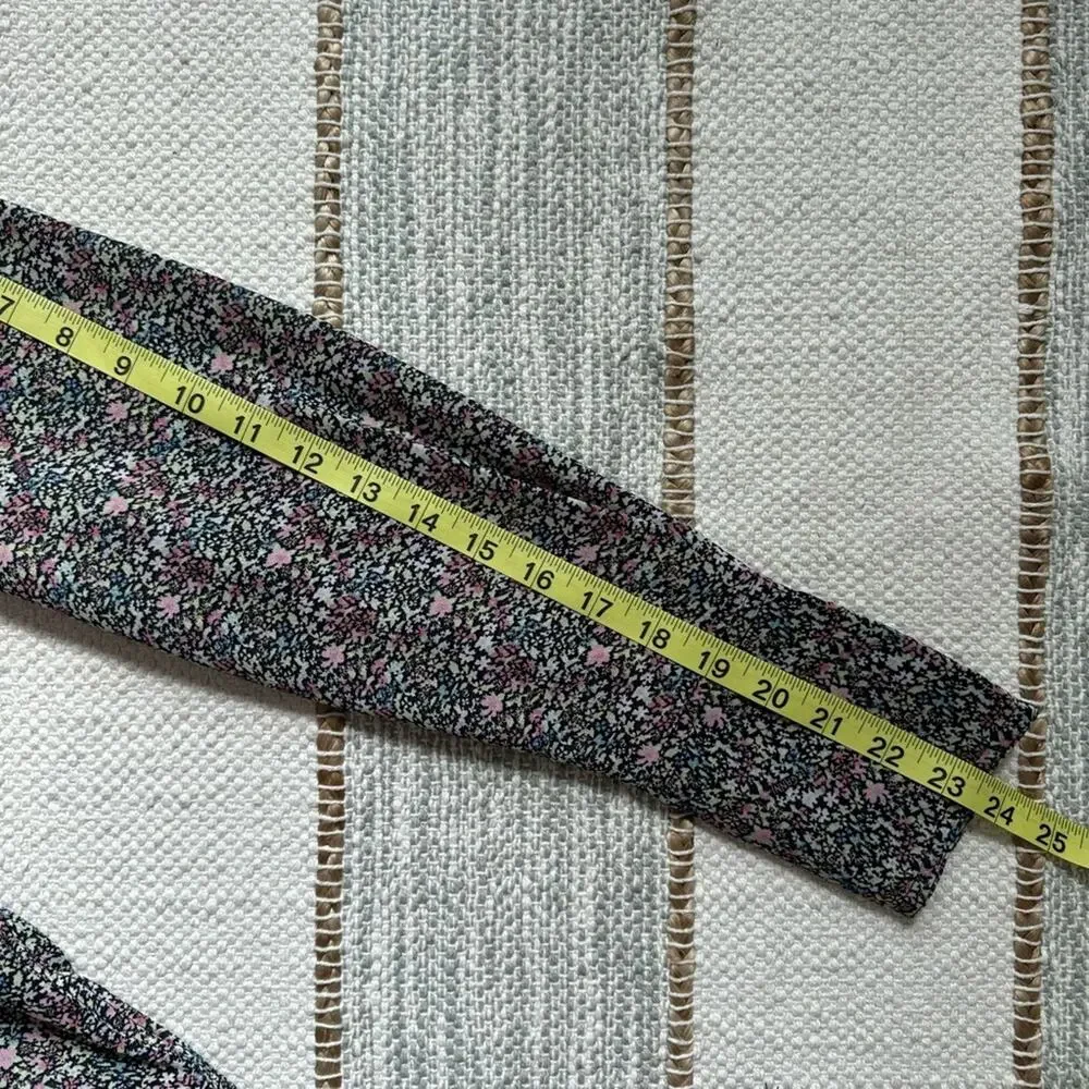 GANNI Floral Midi Shirt Dress Long Sleeves Button Front Side Slits Size 36 Small - Picture 9 of 14